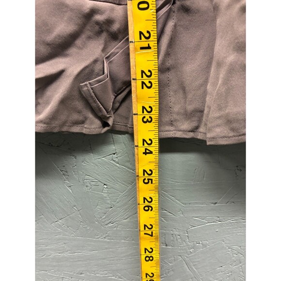 Theory Sleeveless Button Down Shirt Women’s Size P Taupe Collared Stretch Silk - Picture 7 of 8